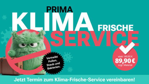 Klima-Frische-Service für Ihre Klimaanlage!