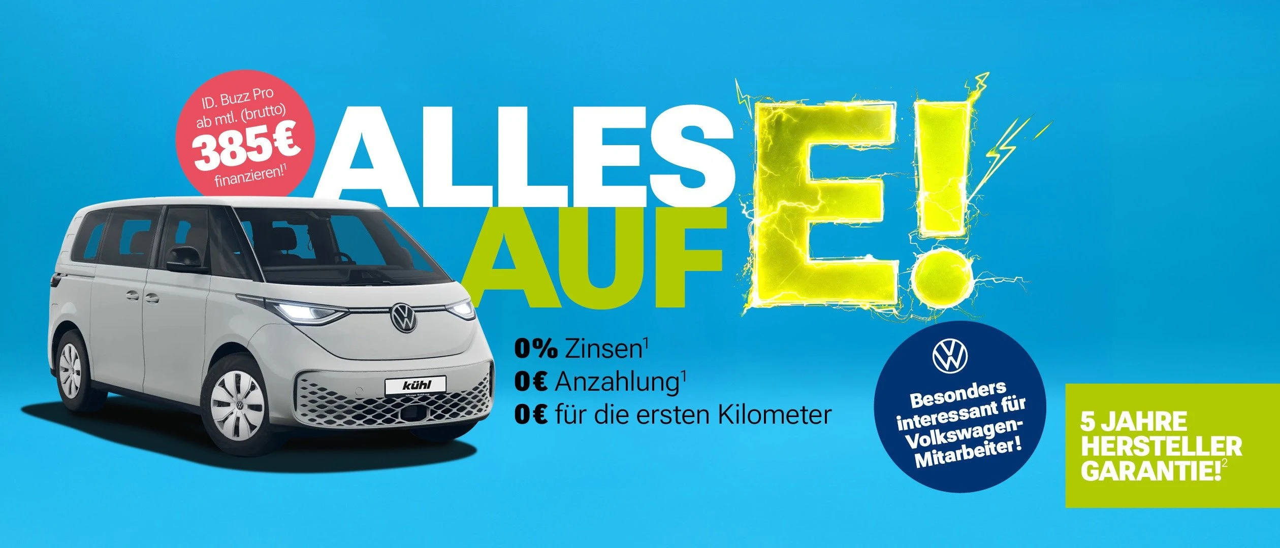 Volkswagen Nutzfahrzeuge ID. Buzz Pro, kurzer Radstand 210 kW (286 PS), 79 kWh