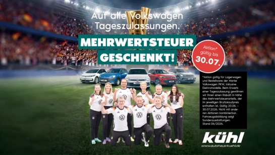 Mehrwertsteuer geschenkt!